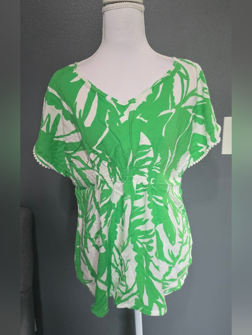 Lilly Pulitzer For Target "Boom Boom" Palm Leaf Pattern Swim CoverUp